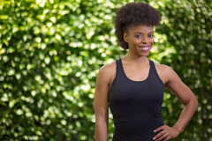Female outdoor fitness photography headshots for casual branding in washington DC by Arielle Lewis Studios a top photographer